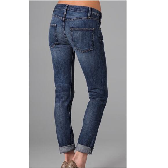 Current/Elliott The Roller Bonfire Raw Hem Slouchy Ankle Jeans Sz 24 - Picture 3 of 9